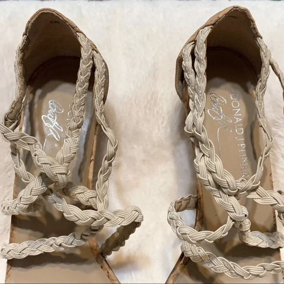 Donald J Pliner Runa Braided Strap Sandal Heel Size 7.5 - Picture 4 of 9